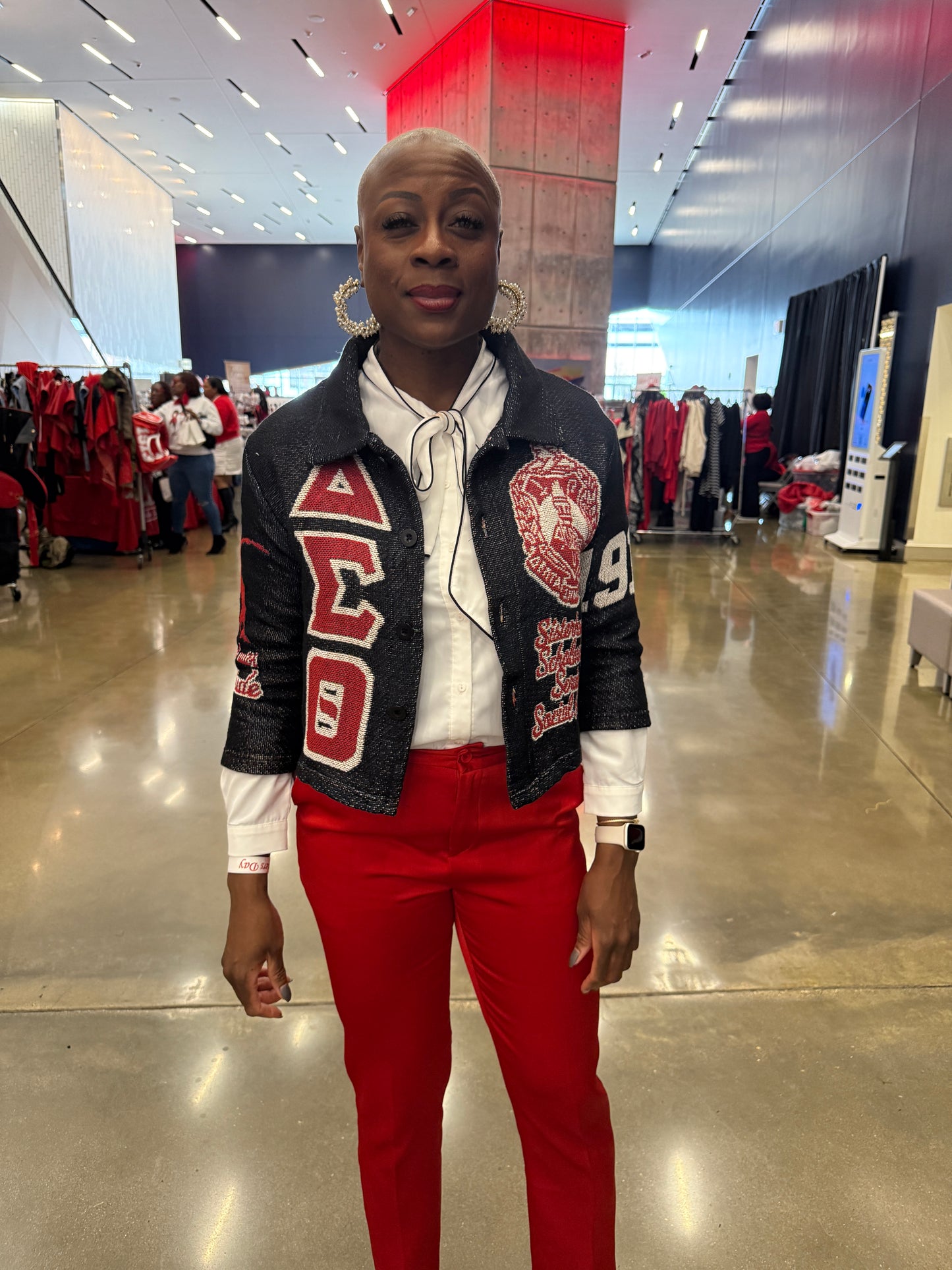 Delta Sigma Theta Sorority, Inc. Black Tapestry Shirt