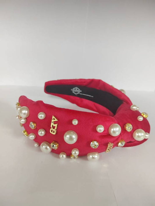 Red Delta Jeweled Headband