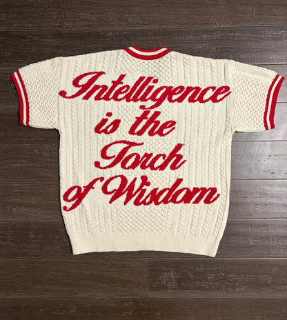 Delta Knit Short Sleeve Sweater