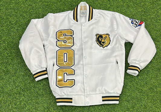 White SOC Bears Championship Jacket (PRE-ORDER)