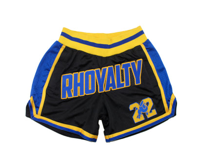 Black "Rhoyalty" Shorts (CLEARANCE)