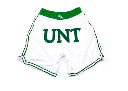 White UNT Shorts