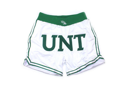 White UNT Shorts